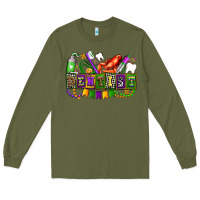Army Green mardi gras dentist Long Sleeve Tee - AdoDesignShop