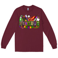 Burgundy mardi gras dentist Long Sleeve Tee - AdoDesignShop