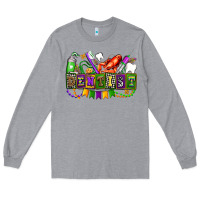 Heather Grey mardi gras dentist Long Sleeve Tee - AdoDesignShop