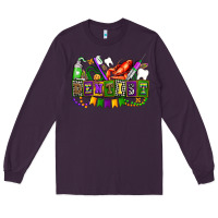 Plum mardi gras dentist Long Sleeve Tee - AdoDesignShop