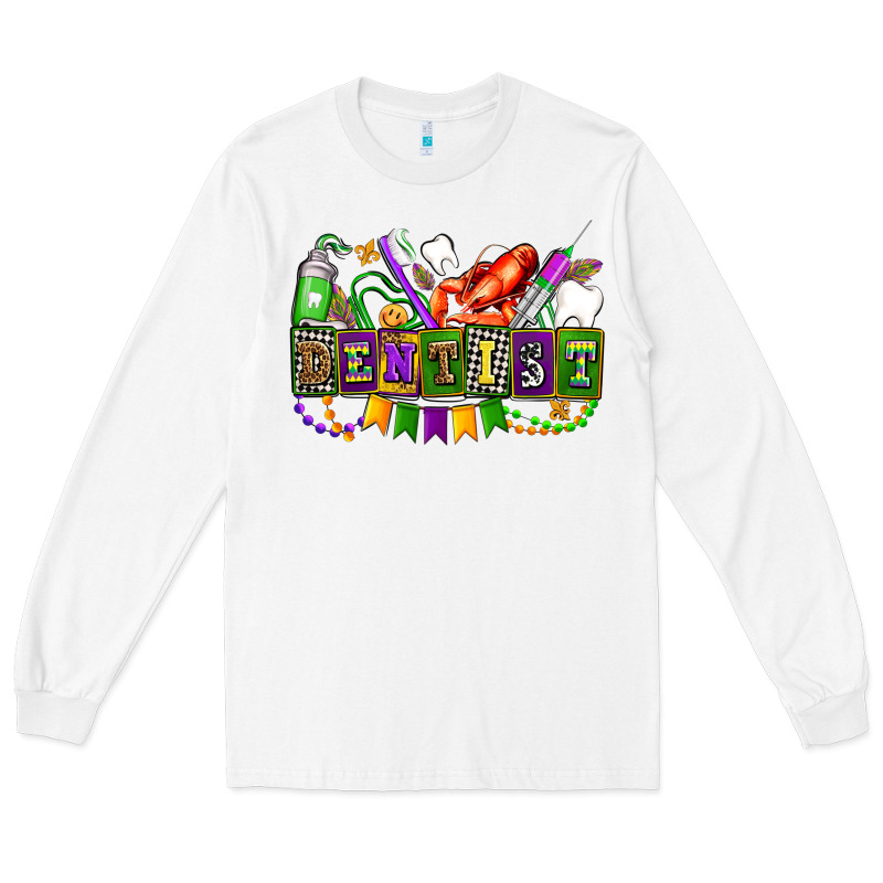 Mardi Gras Dentist Long Sleeve Tee by AdoDesignShop | Teevron