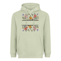 Matcha wildflower your text here Heavyweight Hoodie - MaliasSmallBusiness