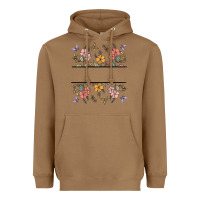 Toasted Coconut wildflower your text here Heavyweight Hoodie - MaliasSmallBusiness