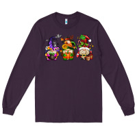 Plum hallothanksmas gnome Long Sleeve Tee - AdoDesignShop