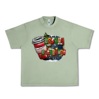 Oil Green coffe Urban Heavy Tee - CowhideDigitalArt