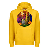Lemon halloween round Premium Hoodie - BundleAndBundleShop