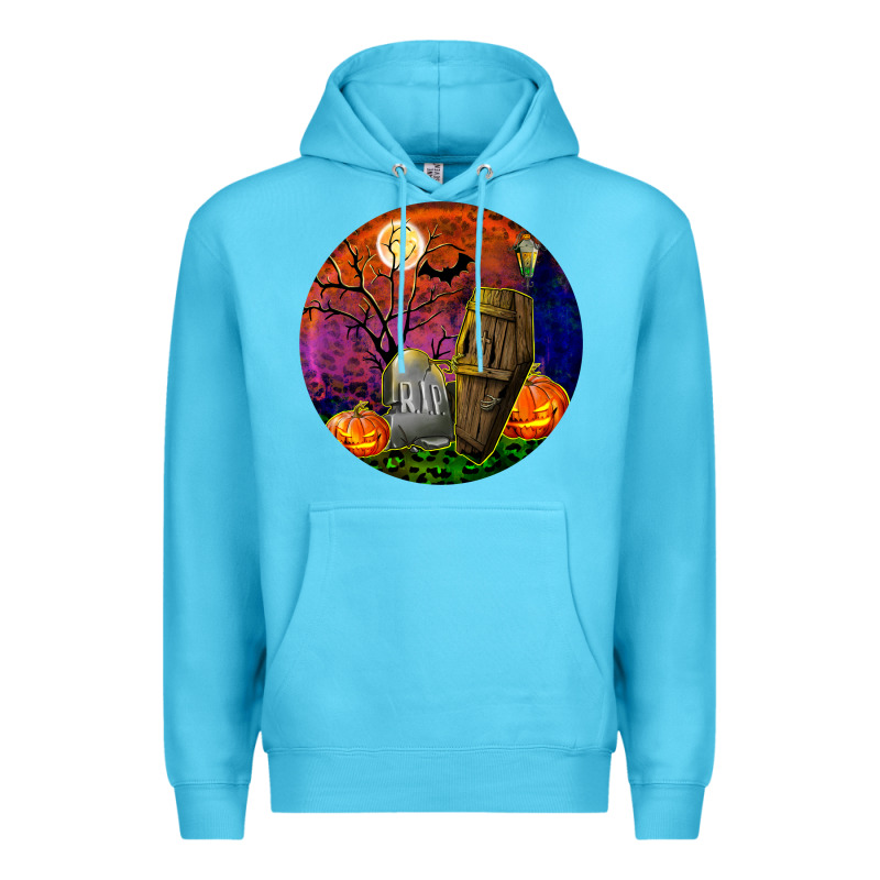 Halloween Round Premium Hoodie by BundleAndBundleShop | Teevron