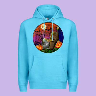 Halloween Round Premium Hoodie Designed By Bundleandbundleshop