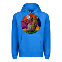True Royal halloween round Premium Hoodie - BundleAndBundleShop