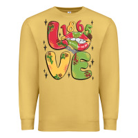 Antique Gold love juneteenth lips Premium Sweatshirt - MaliasSmallBusiness