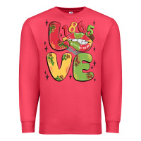 Cardinal love juneteenth lips Premium Sweatshirt - MaliasSmallBusiness
