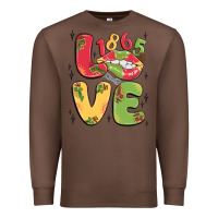 Chestnut love juneteenth lips Premium Sweatshirt - MaliasSmallBusiness