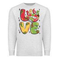 Oatmeal Heather love juneteenth lips Premium Sweatshirt - MaliasSmallBusiness