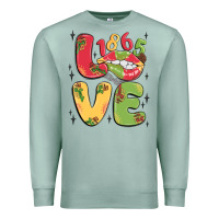 Seafoam love juneteenth lips Premium Sweatshirt - MaliasSmallBusiness