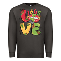 Smoke love juneteenth lips Premium Sweatshirt - MaliasSmallBusiness