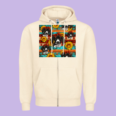 Western German Shorthaired Pointer Zipper Hoodie Designed By Artiststas