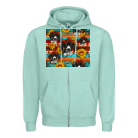 Seafoam western german shorthaired pointer Zipper Hoodie - Artiststas