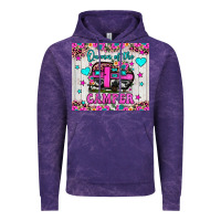 Cloud Purple queen of the camper Vintage Hoodie - JahusDesignShop