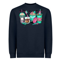 Navy dentist coffee cups Heavyweight Sweatshirt - Zillion Design Studio