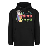 Black i feel like garbage raccoon Heavyweight Hoodie - MaliasSmallBusiness