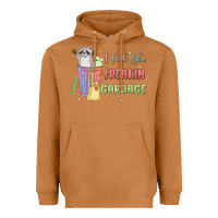 Meerkat i feel like garbage raccoon Heavyweight Hoodie - MaliasSmallBusiness