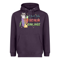 Plum i feel like garbage raccoon Heavyweight Hoodie - MaliasSmallBusiness