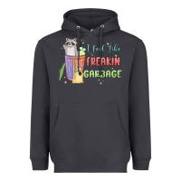 Smoke i feel like garbage raccoon Heavyweight Hoodie - MaliasSmallBusiness
