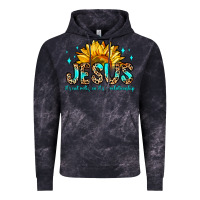 Cloud Black jesus it s not religion it s a relationship Vintage Hoodie - Zillion Design Studio