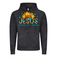 Vintage Black jesus it s not religion it s a relationship Vintage Hoodie - Zillion Design Studio