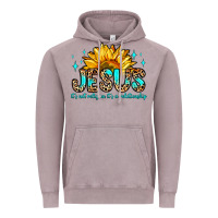Vintage Zinc jesus it s not religion it s a relationship Vintage Hoodie - Zillion Design Studio