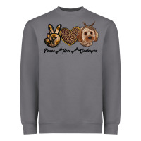 Storm peace love cockapoo Heavyweight Sweatshirt - RanaPortraitStore