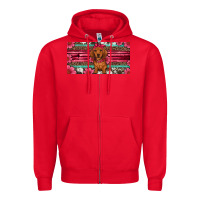 Red dachshund puppy license plate Zipper Hoodie - Artiststas