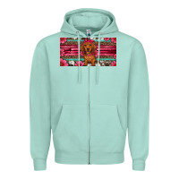 Seafoam dachshund puppy license plate Zipper Hoodie - Artiststas