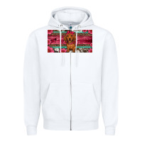 White dachshund puppy license plate Zipper Hoodie - Artiststas