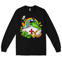 Black nurse  st patricks Long Sleeve Tee - AdoDesignShop