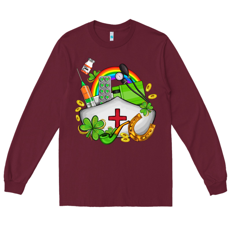 Nurse  St Patricks Long Sleeve Tee by AdoDesignShop | Teevron