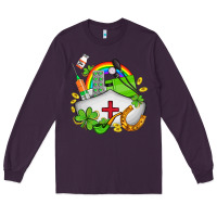 Plum nurse  st patricks Long Sleeve Tee - AdoDesignShop