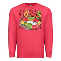 Cardinal 1865 juneteenth lips Premium Sweatshirt - MaliasSmallBusiness