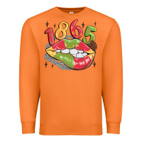 Carrot 1865 juneteenth lips Premium Sweatshirt - MaliasSmallBusiness