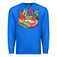 True Royal 1865 juneteenth lips Premium Sweatshirt - MaliasSmallBusiness