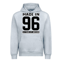 Heather Grey Made In 96 24 Years Of Awesome Urban Hoodie - Bettercallsaul