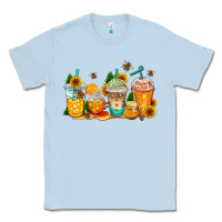 Dusty Blue bumble bee coffee cups Classic Tee - AdoDesignShop