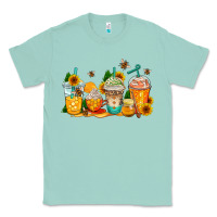 Seafoam bumble bee coffee cups Classic Tee - AdoDesignShop