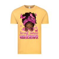 Vintage Mustard afro messy bun breast cancer warrior Vintage Tee - texasbilliewilder