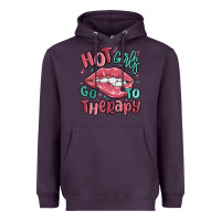 Plum hot girls go to therapy Heavyweight Hoodie - MaliasSmallBusiness