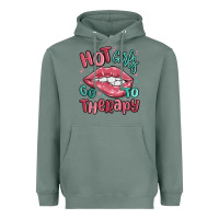 Sage hot girls go to therapy Heavyweight Hoodie - MaliasSmallBusiness