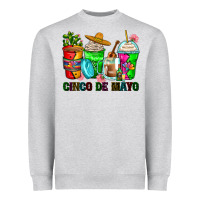 Heather Grey cinco de mayo coffee cups Heavyweight Sweatshirt - Zillion Design Studio