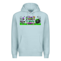 Blue Mist thick thighs and spooky vibes libbey glass Premium Hoodie - BundleAndBundleShop