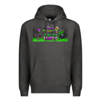 Charcoal Heather thick thighs and spooky vibes libbey glass Premium Hoodie - BundleAndBundleShop