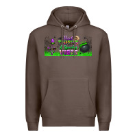 Coffee thick thighs and spooky vibes libbey glass Premium Hoodie - BundleAndBundleShop
